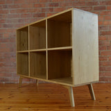 Record cabinet, vinyl record storage, vinyl record holder, solid oak unit, cabinet, storage, record stand, record player stand, media unit