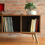 Record cabinet, vinyl record storage, vinyl record holder, solid oak unit, cabinet, storage, record stand, record player stand, media unit