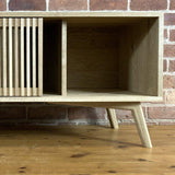 Record cabinet, vinyl record storage, vinyl record holder, solid oak unit, cabinet, storage, record stand, record player stand, media unit