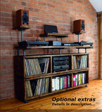 2XLDJ Unit - Industrial DJ Unit in Charred Pine