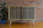 Record cabinet, vinyl record storage, vinyl record holder, solid oak unit, cabinet, storage, record stand, record player stand, media unit
