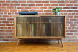 Record cabinet, vinyl record storage, vinyl record holder, solid oak unit, cabinet, storage, record stand, record player stand, media unit