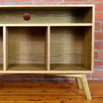 Record cabinet, vinyl record storage, vinyl record holder, solid oak unit, cabinet, storage, record stand, record player stand, media unit