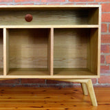 Record cabinet, vinyl record storage, vinyl record holder, solid oak unit, cabinet, storage, record stand, record player stand, media unit