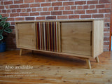 'Brwyn' – Solid Oak Media Unit with Sliding Doors