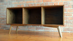 Record cabinet, vinyl record storage, vinyl record holder, solid oak unit, cabinet, storage, record stand, record player stand, media unit