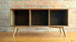 Record cabinet, vinyl record storage, vinyl record holder, solid oak unit, cabinet, storage, record stand, record player stand, media unit