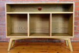 Record cabinet, vinyl record storage, vinyl record holder, solid oak unit, cabinet, storage, record stand, record player stand, media unit