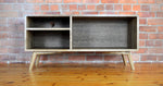 'Goldwyr' solid oak, mid century media unit