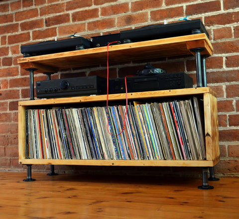 Industrial DJ & vinyl storage unit