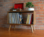 'Lafant' - Solid Oak, Mid Century Record Player Stand